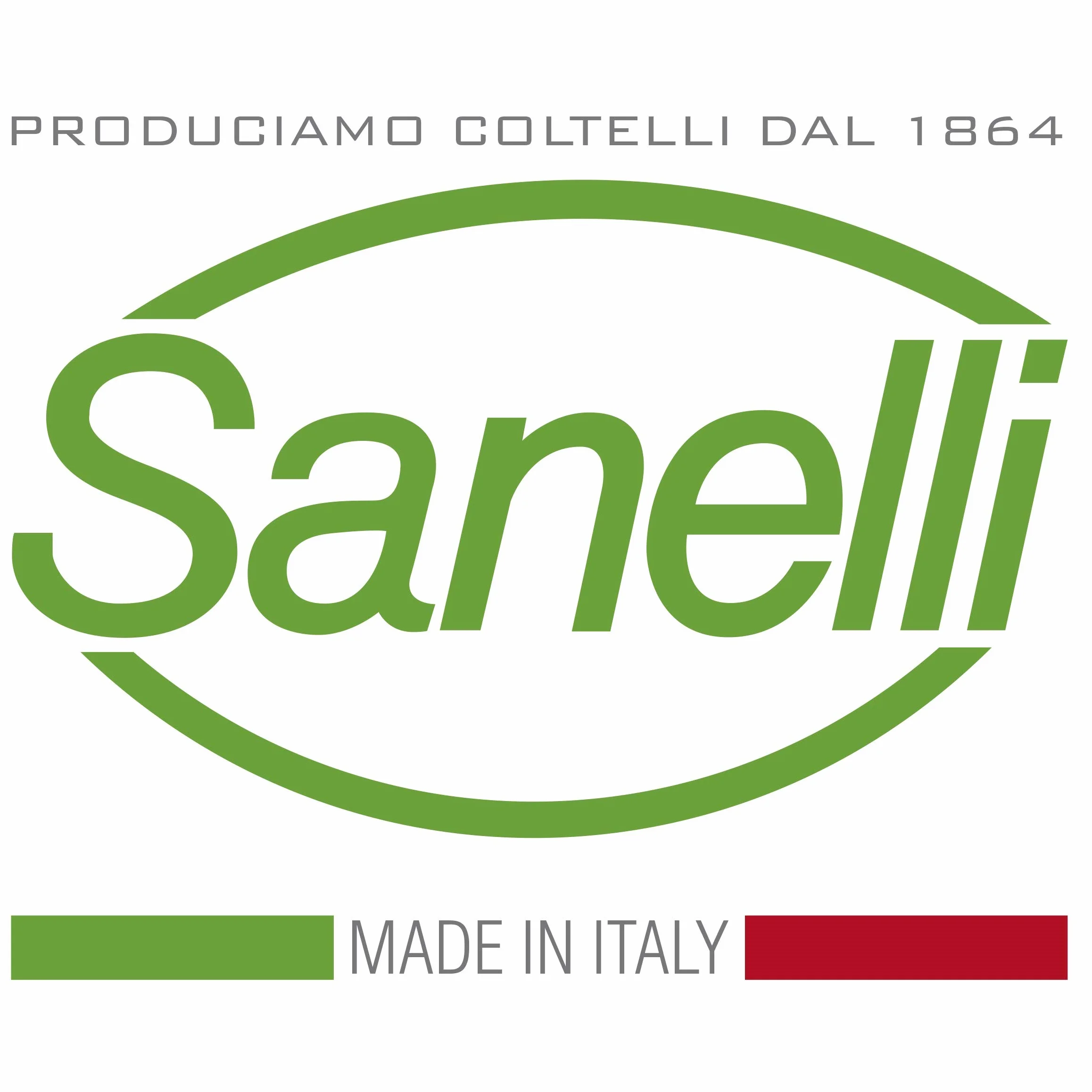 Sanelli Premana Professional Coltello Pomodoro, Acciaio Inossidabile, Verde/Rosso, 23 x 1.5 x 2.5 cm