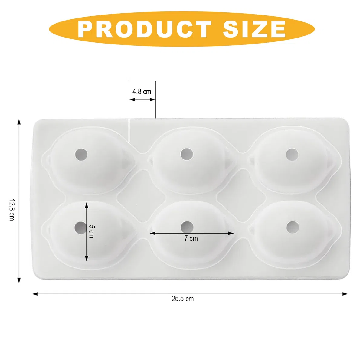 MOLIMOLI Stampi Cedric Grolet, Set di 6 stampi in Silicone per Limoni, Stampo Realistico Limoni 3D Realizzato Alimentare Brownies, Torta Mousse, Dessert e Decorazione Torte (Bianco)
