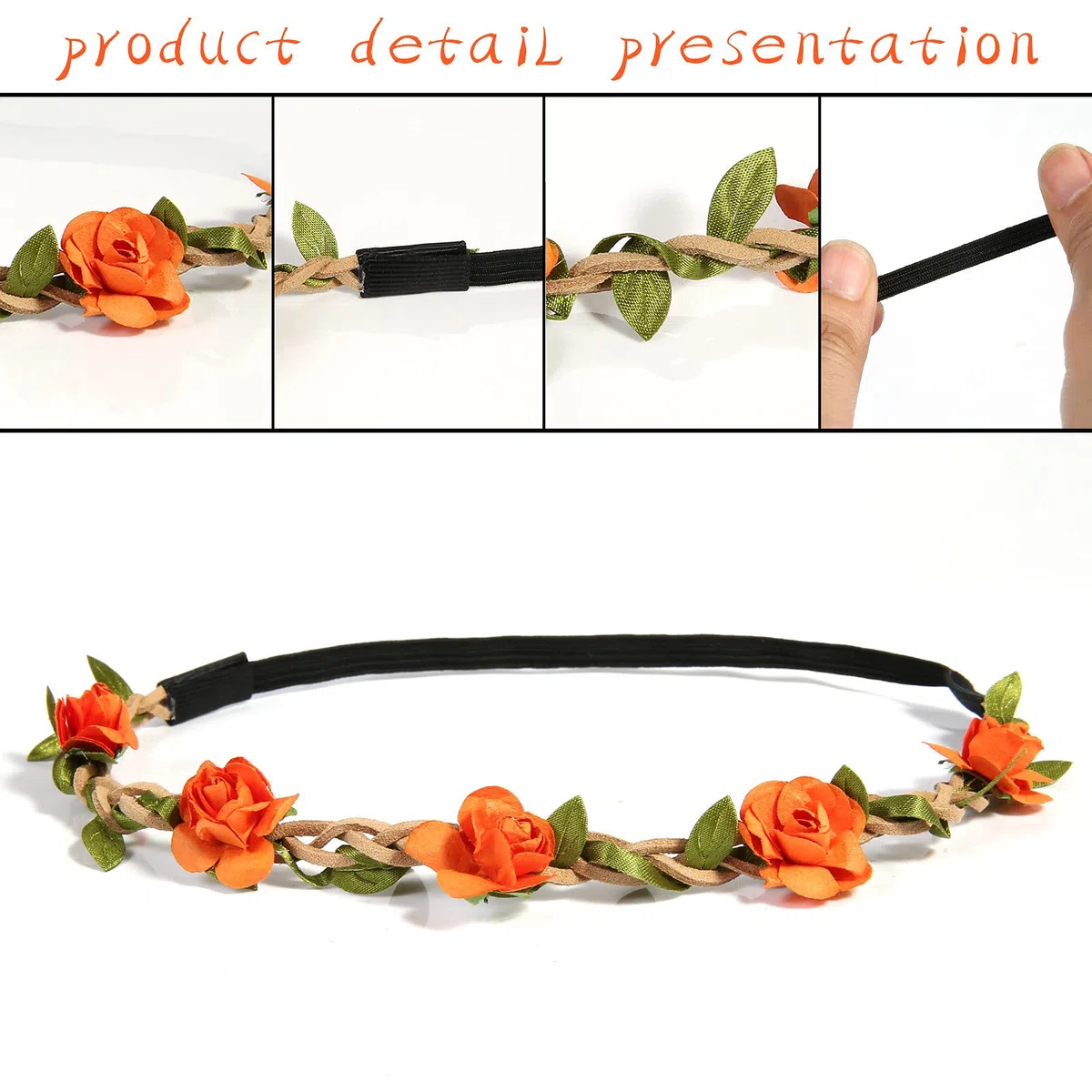 Annhao Coroncina Fiori Addio Nubilato, 20 Pezzi Coroncine Fiori per Capelli Decorazione Matrimonio Sposa Bride to be Satin Sash Cerchietti Gadget Addio Nubilato Accessori Sposa e Amiche