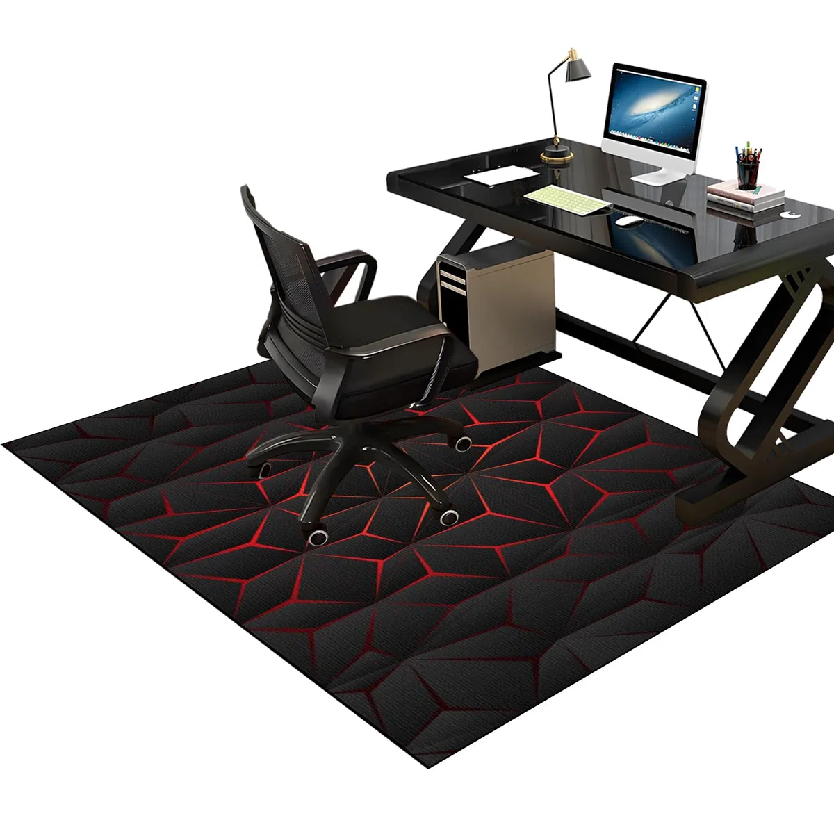 Protettivo Salvapavimento, Tappetino Pavimenti per Parquet e Pavimenti Duri, Tappeto per Sedia Gaming, 90 x 120 cm Tappeto Sedia Ufficio, Protezione per Moquette Multiuso, Tappeto Sedia Gaming