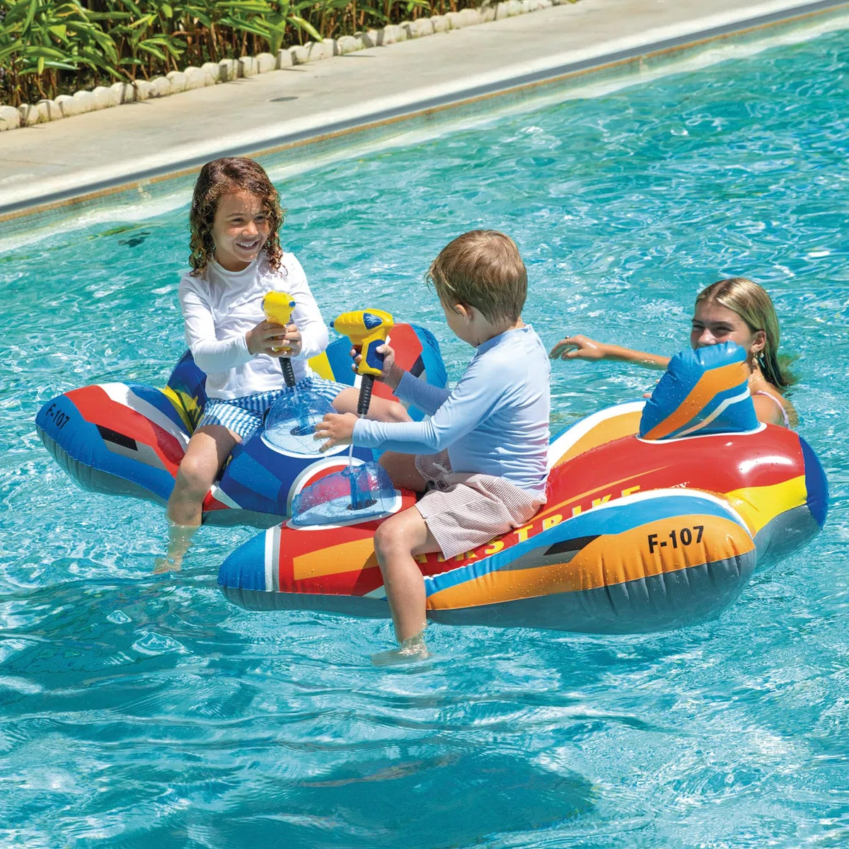 Intex Jet Fighter Ride-Ons 57531NP (gonfiato 112 x 91 x 41 cm/sgonfiato 117 x 104 cm)