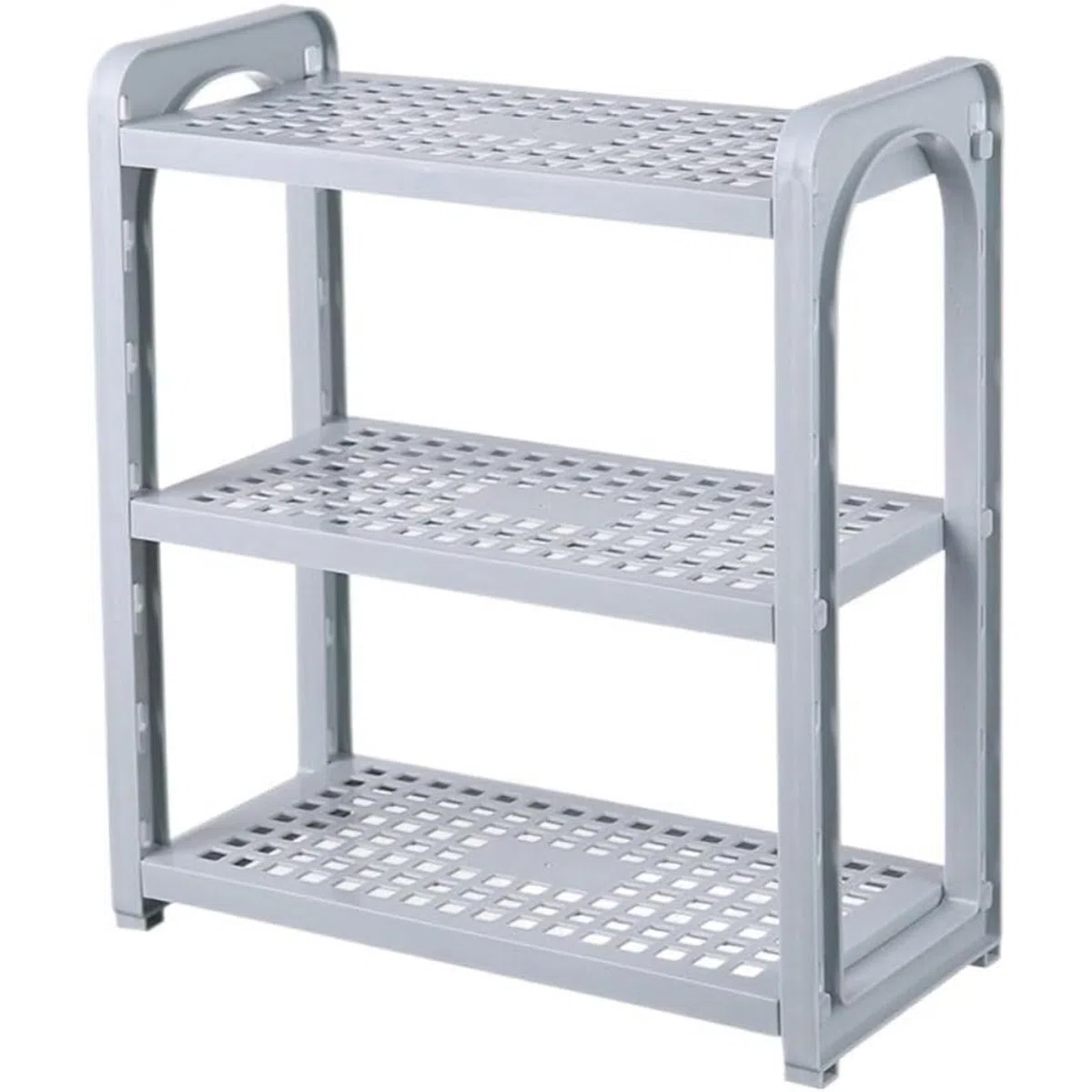 Scaffale da scrivania, Ripiani regolabili a tre strati, Scaffale multifunzionale per scaffali vuoti Organizzatore di articoli vari per Cucina Bagno Ufficio Decorazione della casa