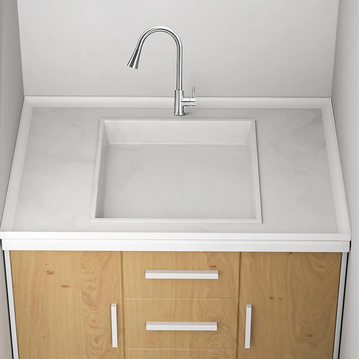 Strisce Impermeabili in Silicone per cucine e bagni, Fermi d'Acqua autoadesivi in Silicone, Fermi Doccia per cabine Doccia, lavandini, Bordi di vasche da Bagno (Grigio, 105CM)