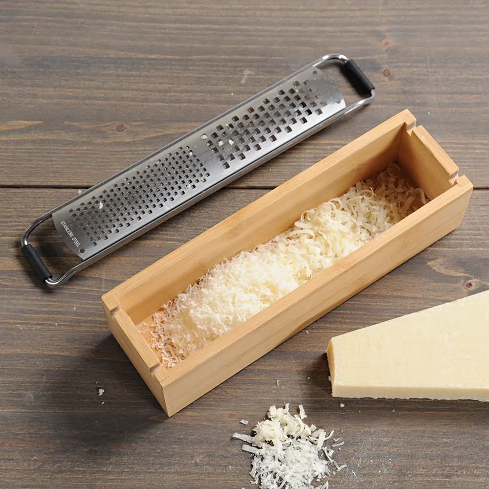 Kesper 58060 Grattugia Parmigiano con Contenitore, bambù