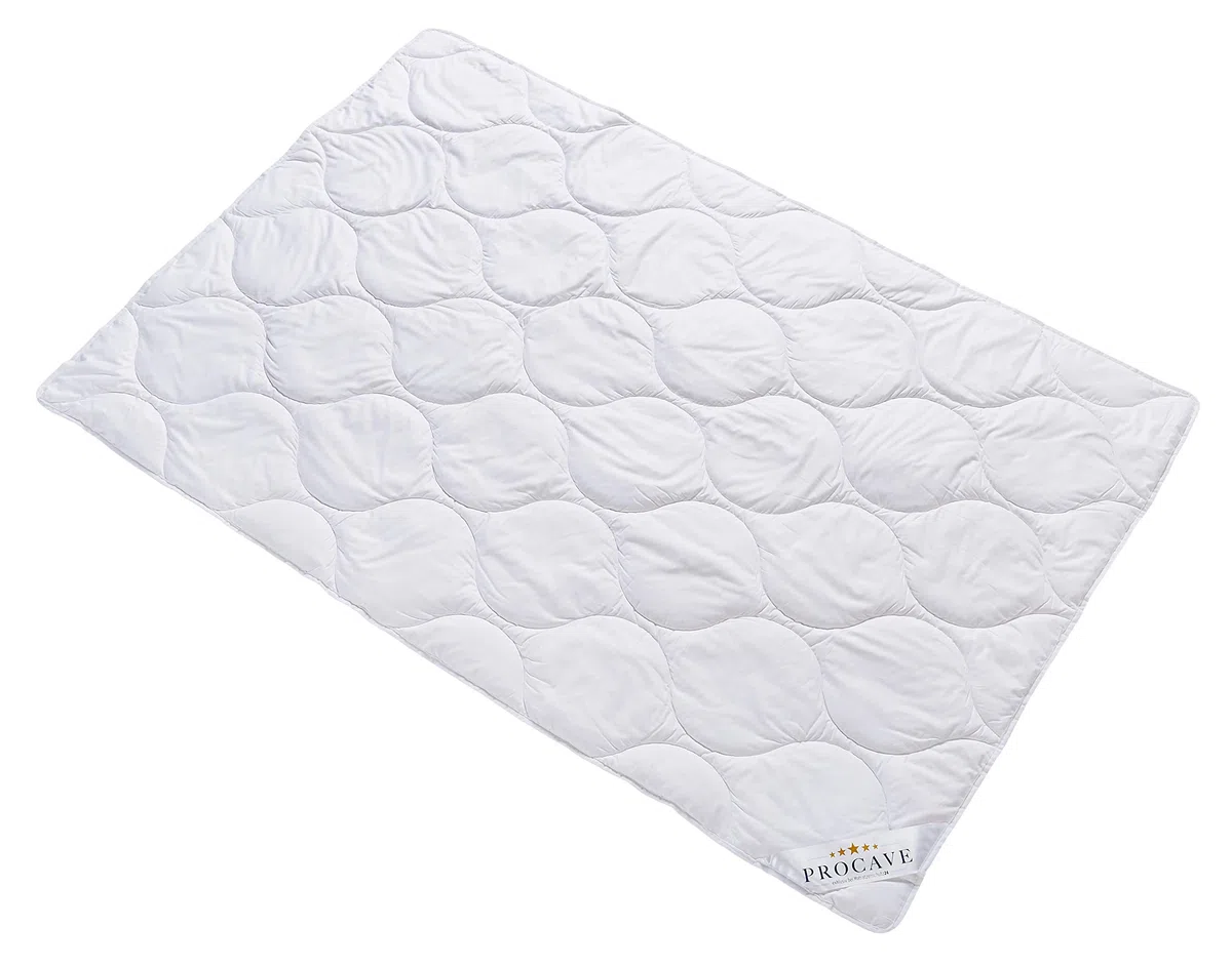 PROCAVE - Coperta in cotone comfort per l'estate, 135 x 200 cm, leggera, lavabile, naturale, traspirante e termoregolante, 100% made in Germany