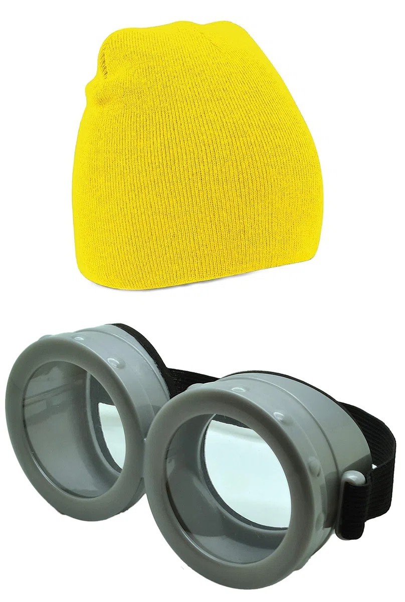 ASVP Shop Occhiali da costume con cinturino perfetti per feste di cosplay, Halloween e mascherate (set cappello e occhiali)
