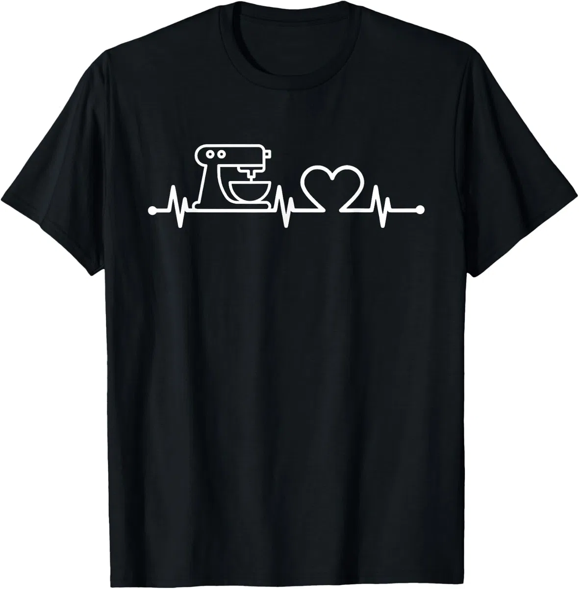 Baking Heartbeat Shirt Pasticceri Mastro Fornaio Panettiere Maglietta