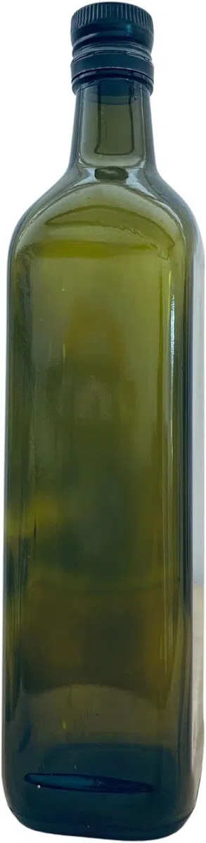 acquaverde | 6 Bottiglie Marasca in Vetro Scuro Uvag, Bottiglia per Olio e Liquori da 750 ml con Tappo Dosatore