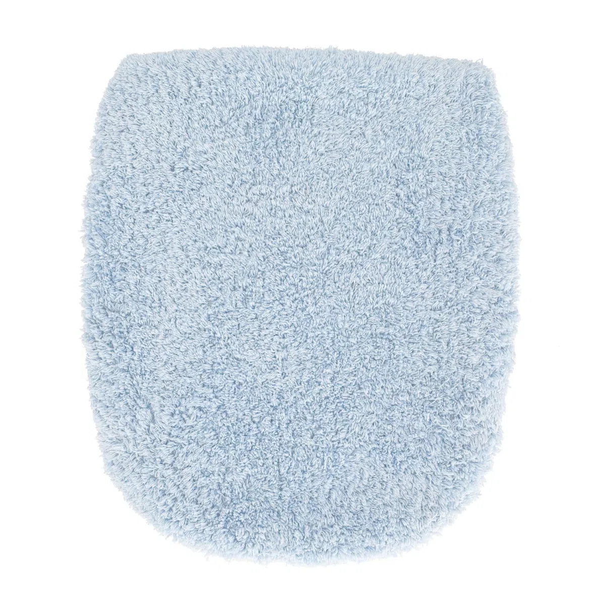 Casatessile Copriasse WC Velluto 50X50 cm. Misura Grande Copri ASSE Morbido, Coprisedile Water, Copriwater Universale - Azzurro