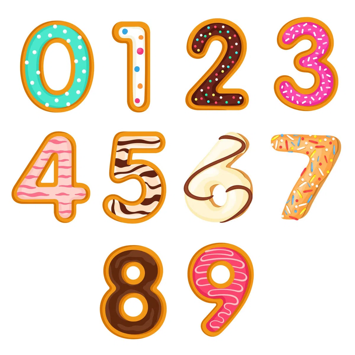 Stencil per Dolci,9 Pezzi da 0 a 8 Numeri fai da te,Stencil in Plastica Piatta,Stencil Numerico per Torte fai da te,Biscotti,Matrimoni,Compleanni,Feste (30 cm)