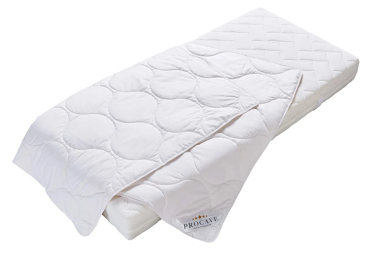 PROCAVE - Coperta in cotone comfort per l'estate, 135 x 200 cm, leggera, lavabile, naturale, traspirante e termoregolante, 100% made in Germany