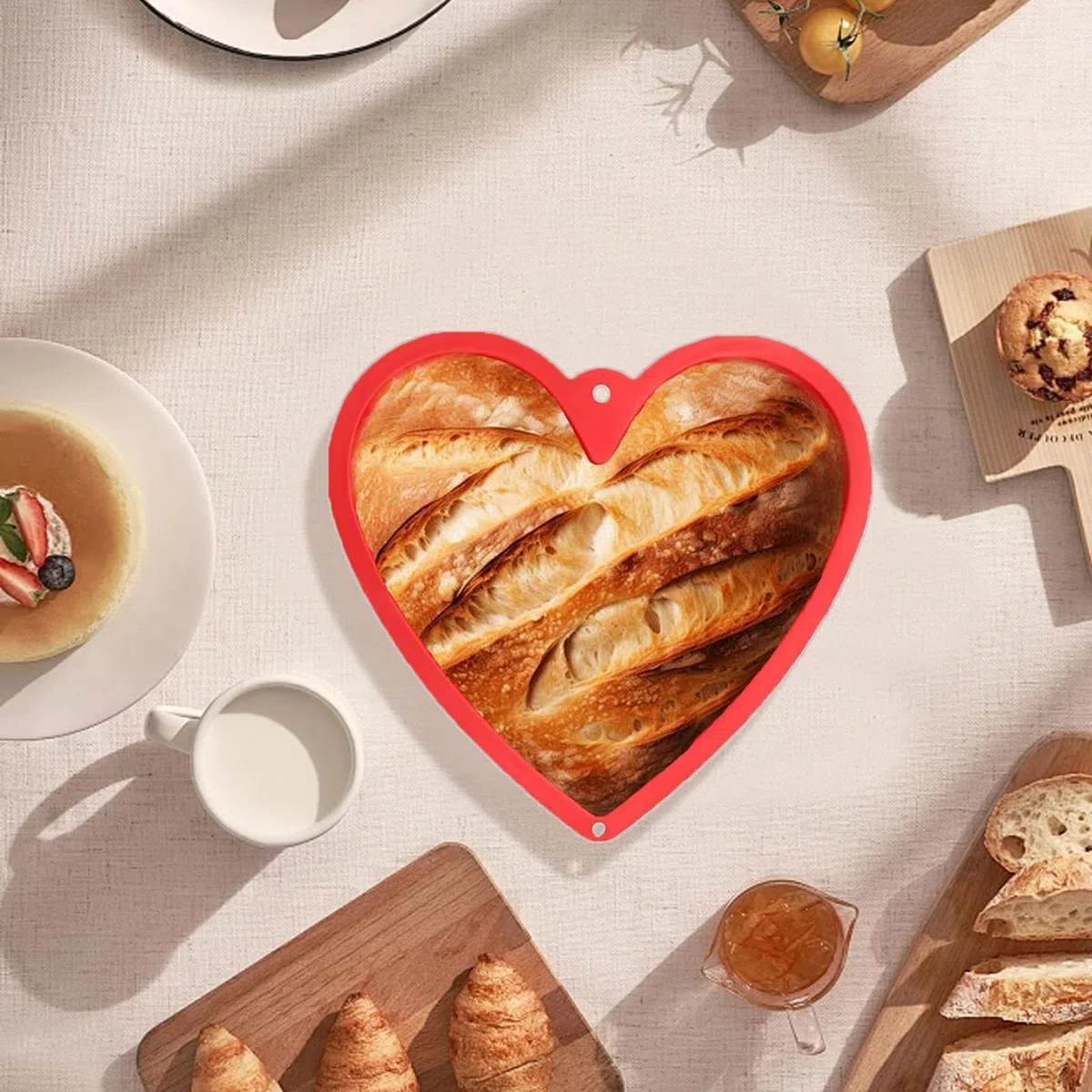 3 Pezzi Stampo in Silicone a Forma Di Cuore, Stampo Silicone Cuore, PUò Essere Utilizzato per La Cottura Quotidiana Dei Dolci