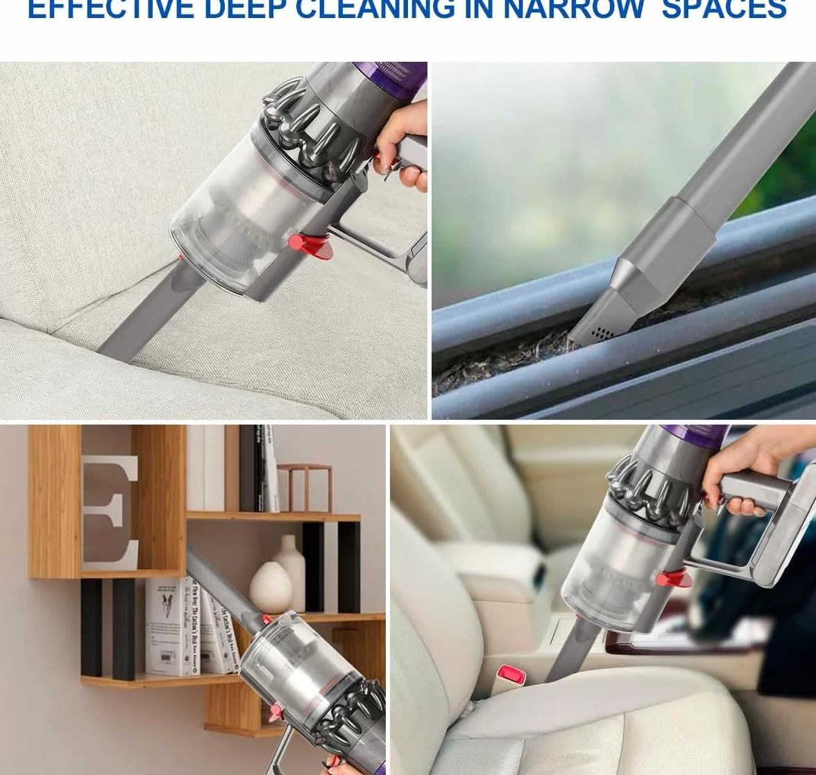 LANMU Bocchetta per aspirapolvere compatibile con aspirapolvere Dyson V15 V12 V11 V10 V8 V7 Gen5 G5 Outsize, con ugello più stretto per fessure difficili da pulire