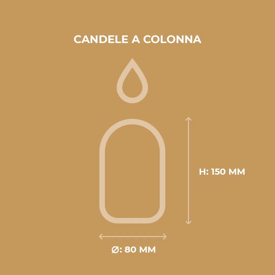 Horeca Candles - Candele a Colonna Avorio - Ø 8 x 15 cm - Set da 16 Candele Decorative - Lunga Durata 60 Ore - Cero Inodore - Cera di Paraffina- Antigoccia - Senza fumo - Qualità RAL