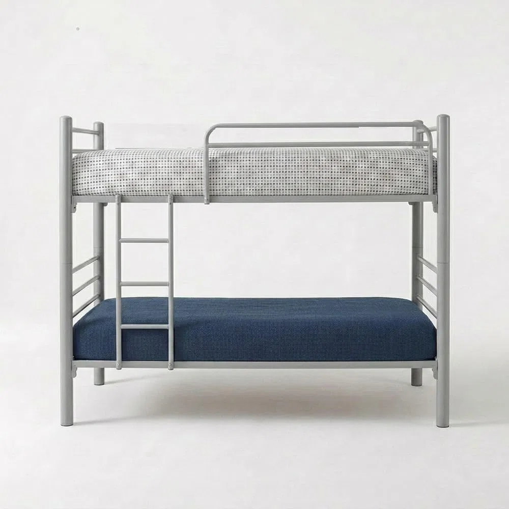 Befara LETTO A CASTELLO DIVISIBILE CERES - Argento - 80 x 180 - Senza letto aggiuntivo