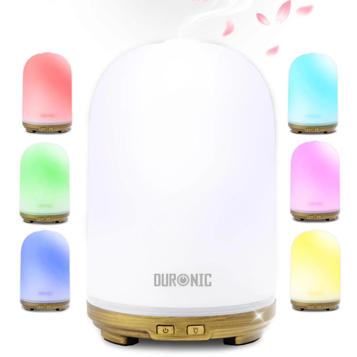 Duronic AD11 Diffusore di Oli Essenziali Diffusore aromatico 100ml Aromaterapia con Luce per Oli Essenziali Senza BPA Vaporizzatore aromaterapico