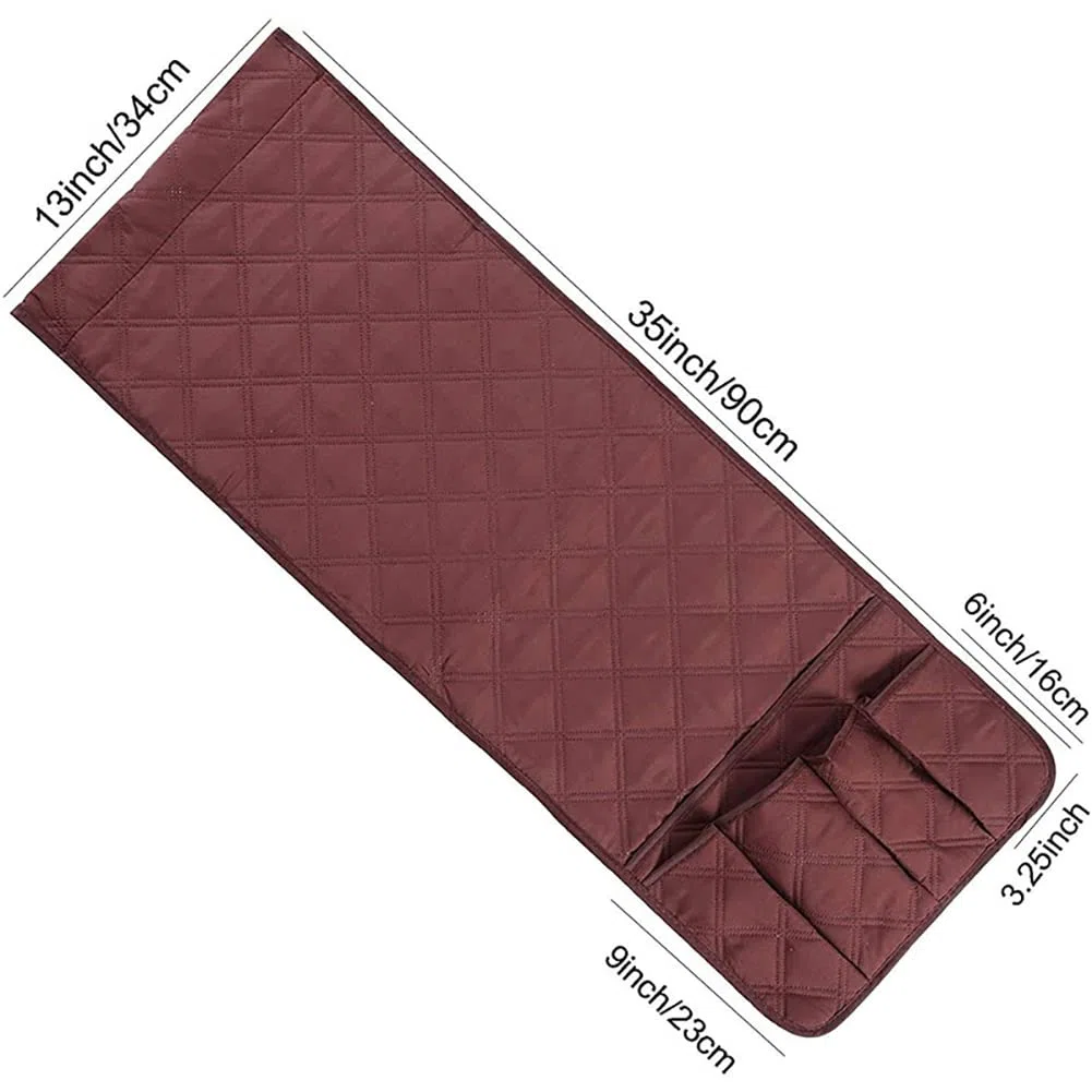 Organizer da appendere per bracciolo del divano, poltrona, con 5 tasche, antiscivolo, utilizzabile su entrambi i lati, per tablet, telefono, occhiali, libri, riviste, telecomando TV