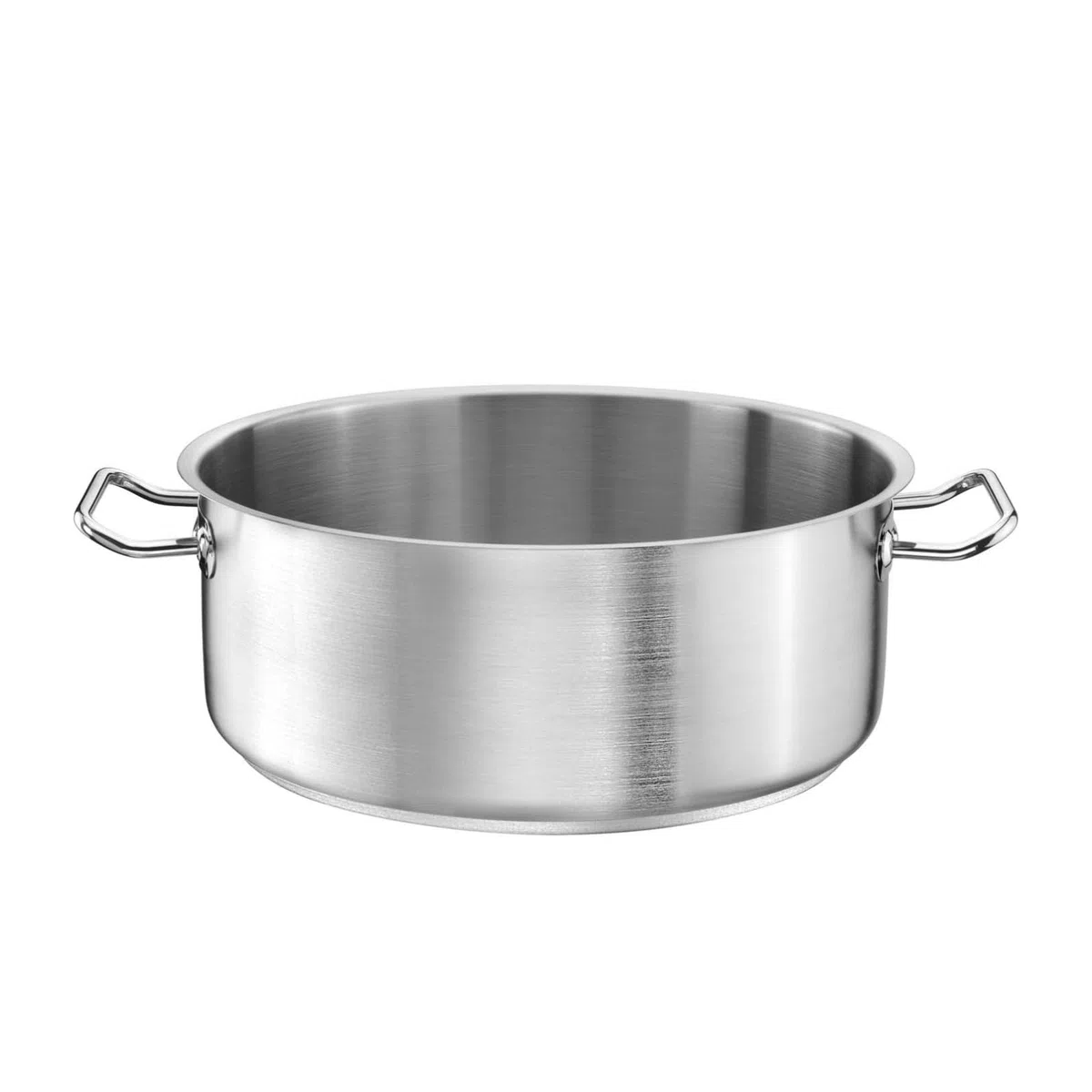 Tegame TOMGAST Diametro: 28 cm Altezza: 12 cm Capacità: 7 l | Acciaio inossidabile 18/10 | Spessore delle pareti da 1 mm a 1,2 mm | Fondo in alluminio-acciaio battuto | Induzione