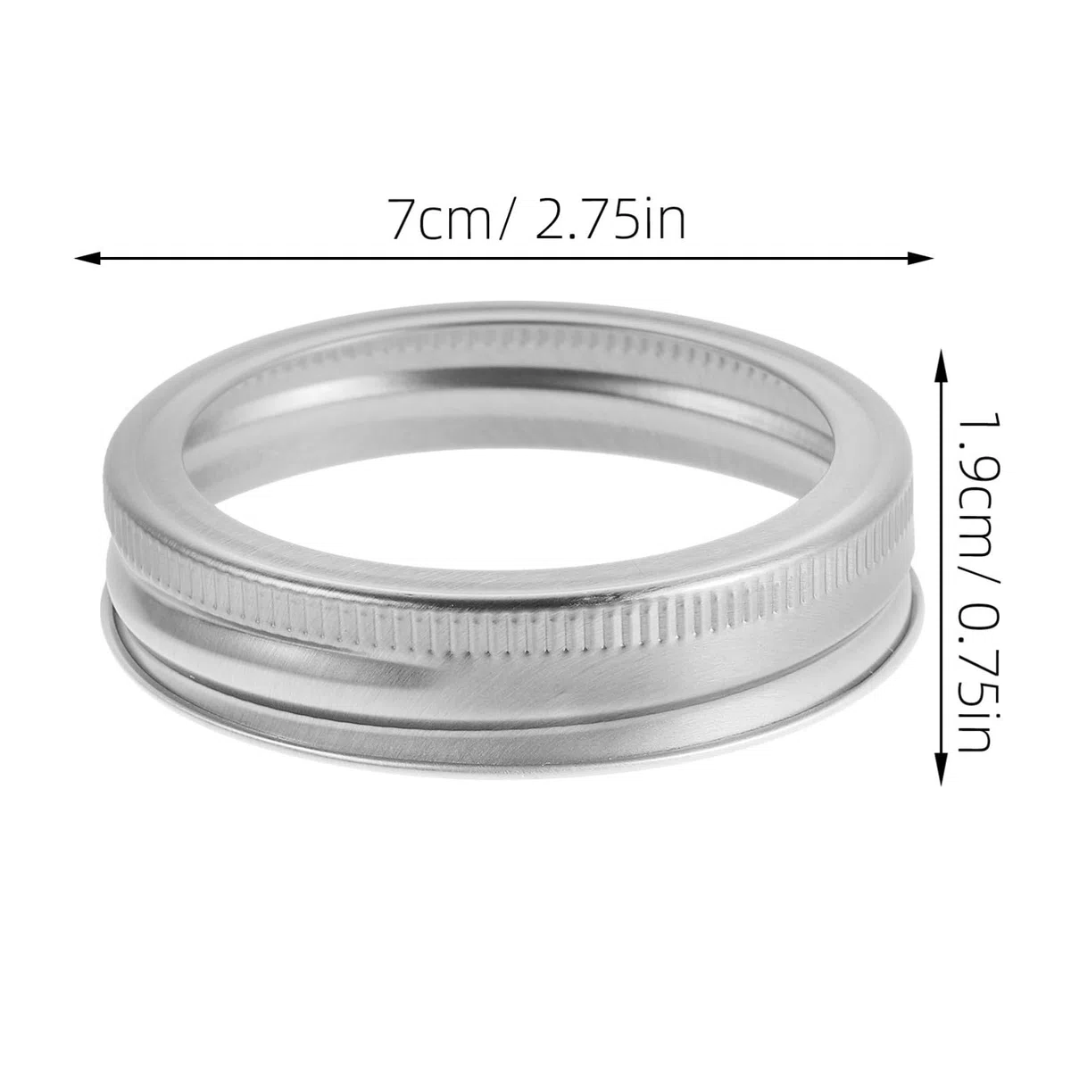 GALPADA Anelli per Barattoli da 70mm in Lamiera Stagnata Argento, 24 Pezzi per Conserve, Facili da Pulire e Adatti a Frigoriferi e Bevande