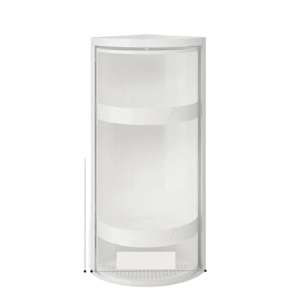 Scaffali for scaffali cosmetici for armadietti angolari impermeabili con ripiano triangolare rotante a 3 strati for la cucina del bagno per soggiorno, camera da letto