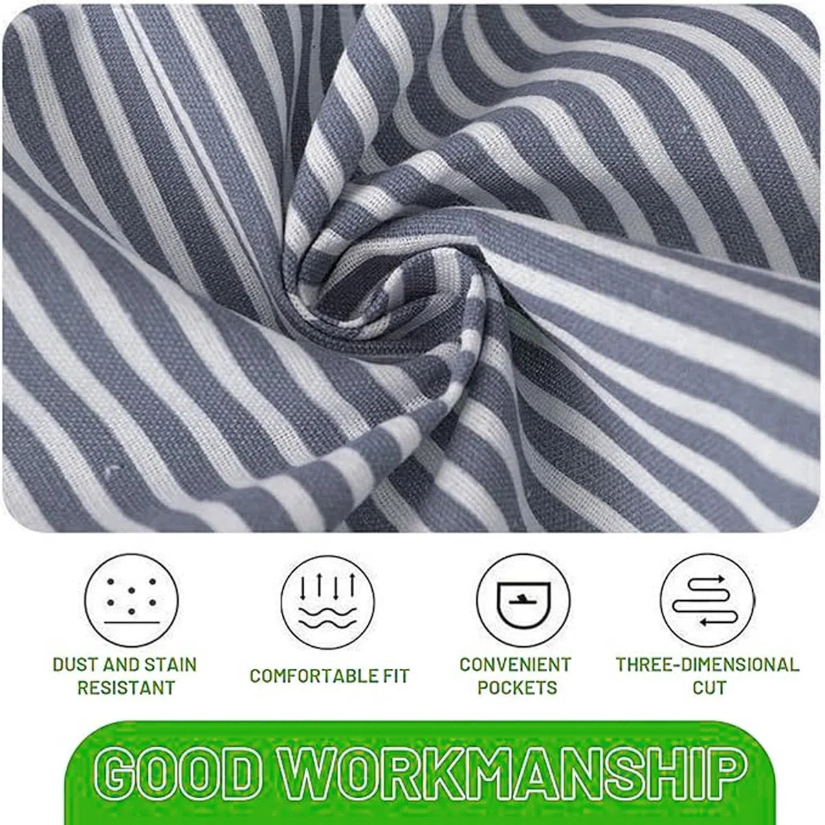4 Pezzi Grembiule Cucina Donna/Uomo, Regolabile Apron Grembiuli da Cucina Donna Cotone Lino con 2 Tasca per Cucinare, Cuocere, Dipingere, Lavori Domestici (4 colori)