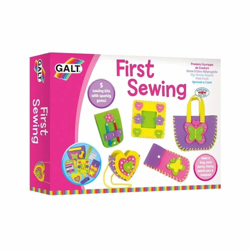 Galt Toys, First Sewing, Kids' Craft Kits, Ages 5 Years Plus