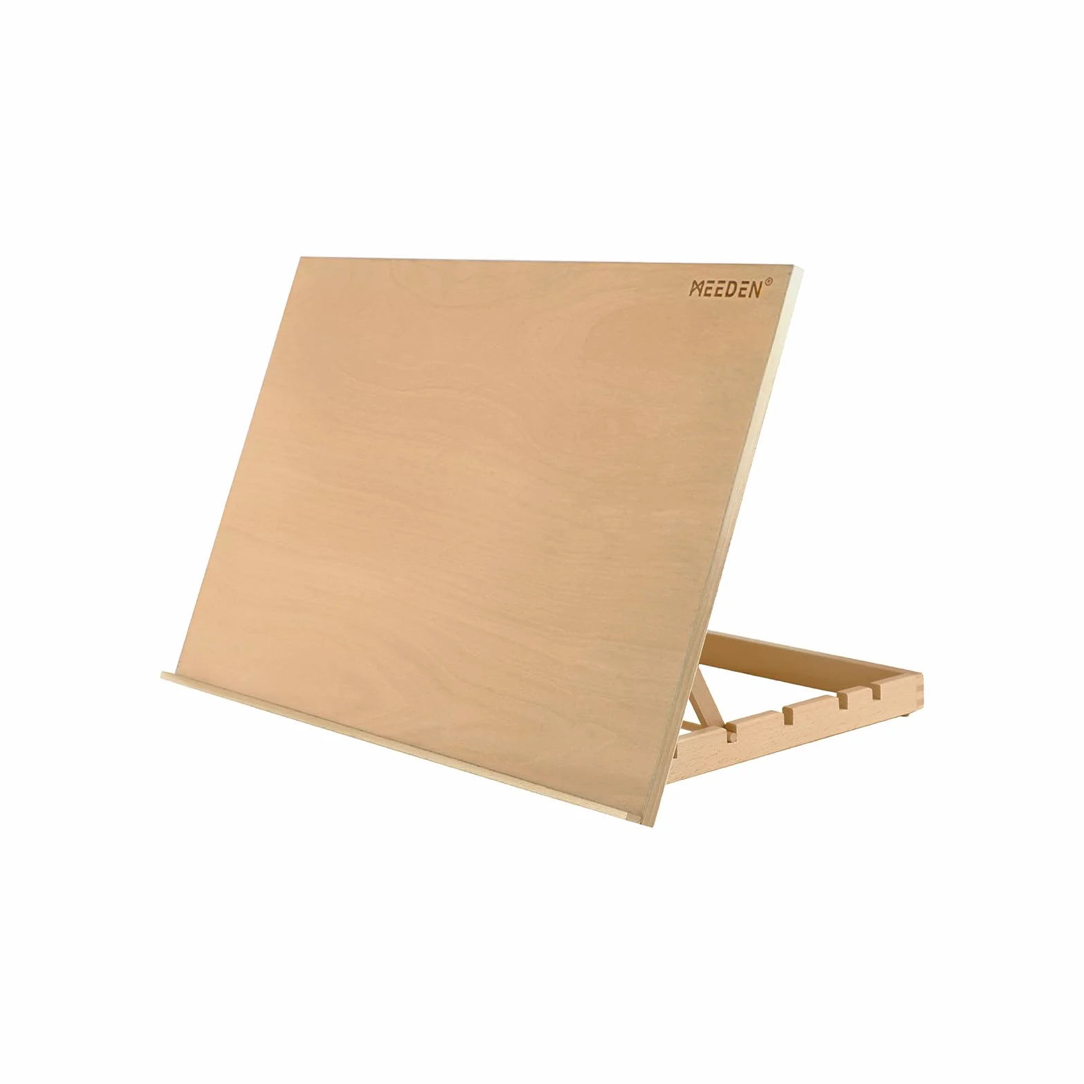 MEEDEN Cavalletto da tavolo in legno extra large (50,8 x 76,2 cm) per pittura, 5 posizioni regolabili, lavagna da disegno e schizzi, cavalletto portatile in legno di faggio per adulti, artisti,