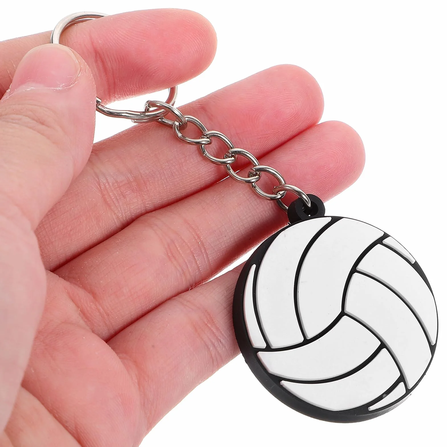 Gadpiparty Set di 20 portachiavi da pallavolo - Portachiavi con ciondoli da palloni sportivi - Regali per la squadra - Portachiavi sospesi portatili - Regalo di festa - Ciondolo da pallavolo