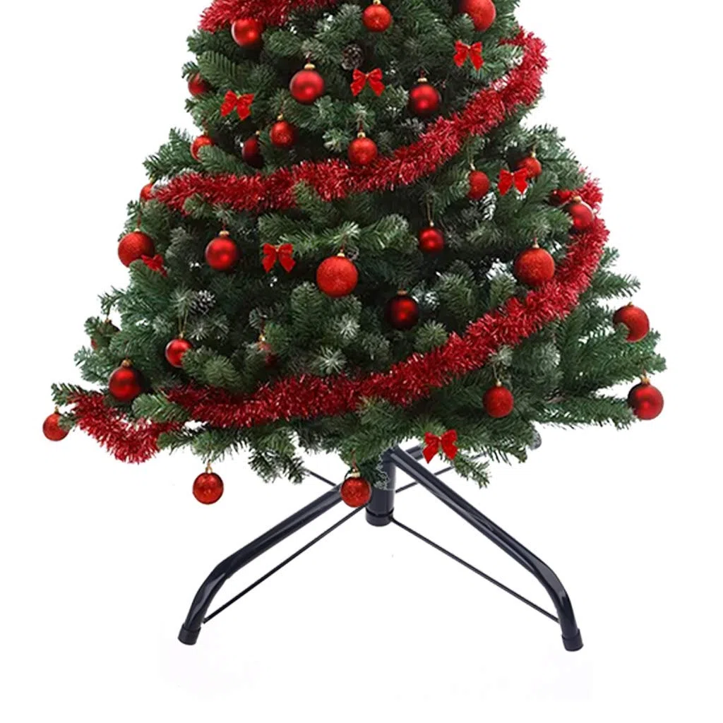 Base per albero di Natale Supporto pieghevole in ferro Supporto per albero di Natale Supporto per albero di Natale Accessori per decorazioni natalizie