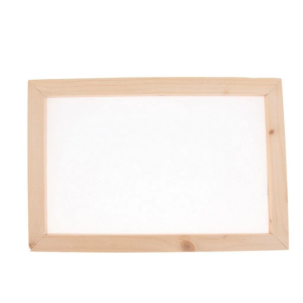 Set di 2 stampi in legno per la creazione di carta, telaio per fai da te, 30 x 40 cm