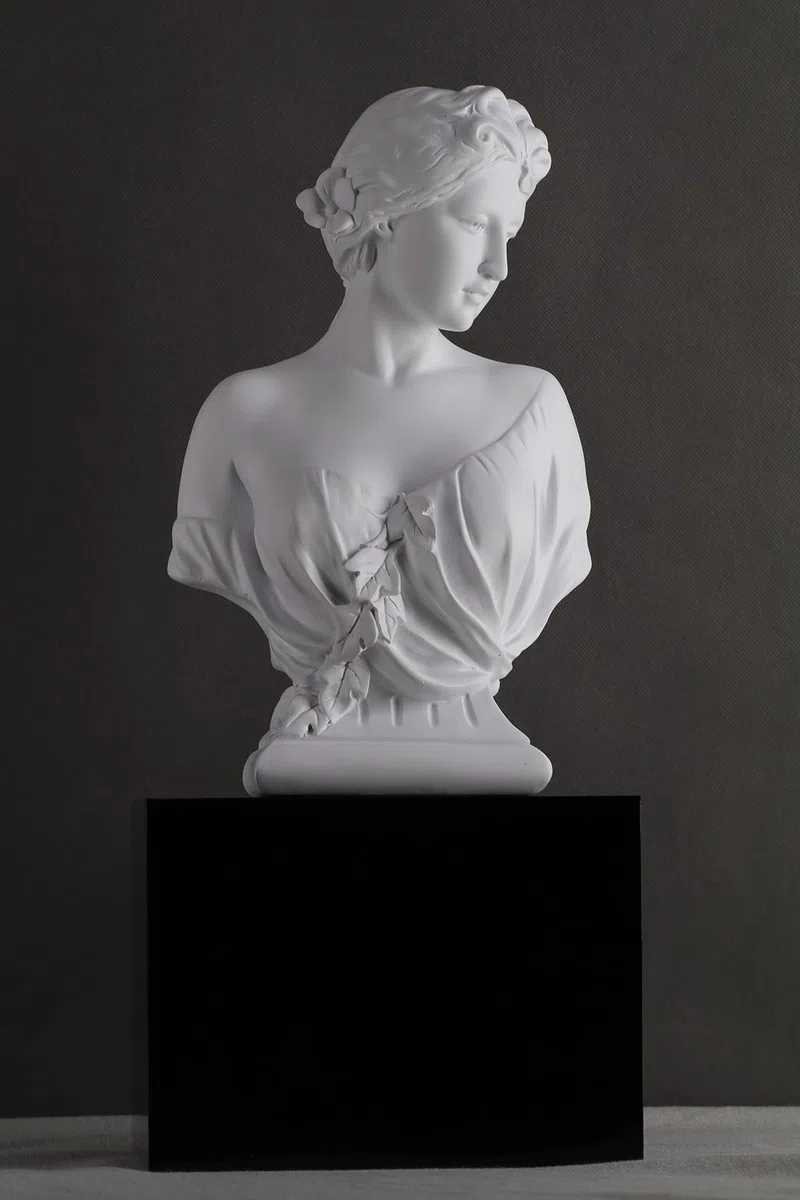 WUBIANJIE Busto di Artemide da 30 cm Grande Statua della Dea Greca in Resina per Ufficio, Libreria, Casa, Toeletta, Ritratto in Gesso di Venere Giovane, Collezionismo per Amanti