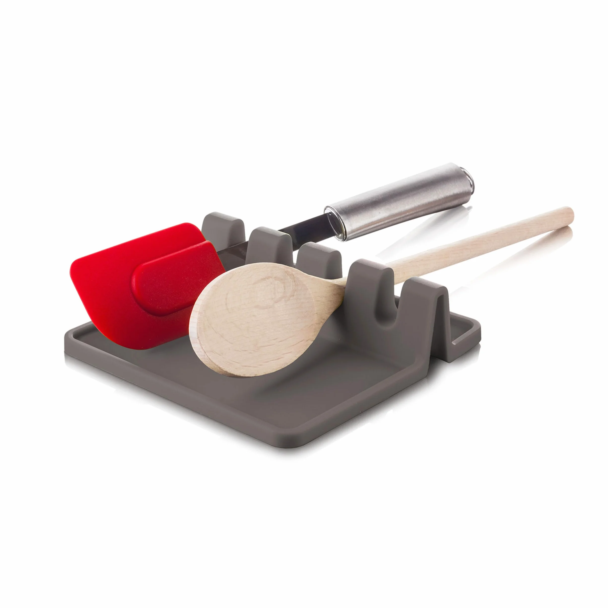 Vacuvin 7910400 Posamestoli 4 Posti Tomorrow's Kitchen in Silicone Grigio Antracite