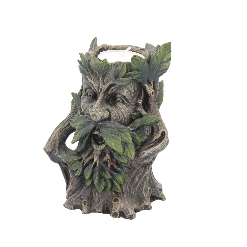 Nemesis Now Wildwood - Portacandela 18 cm, Colore: Marrone