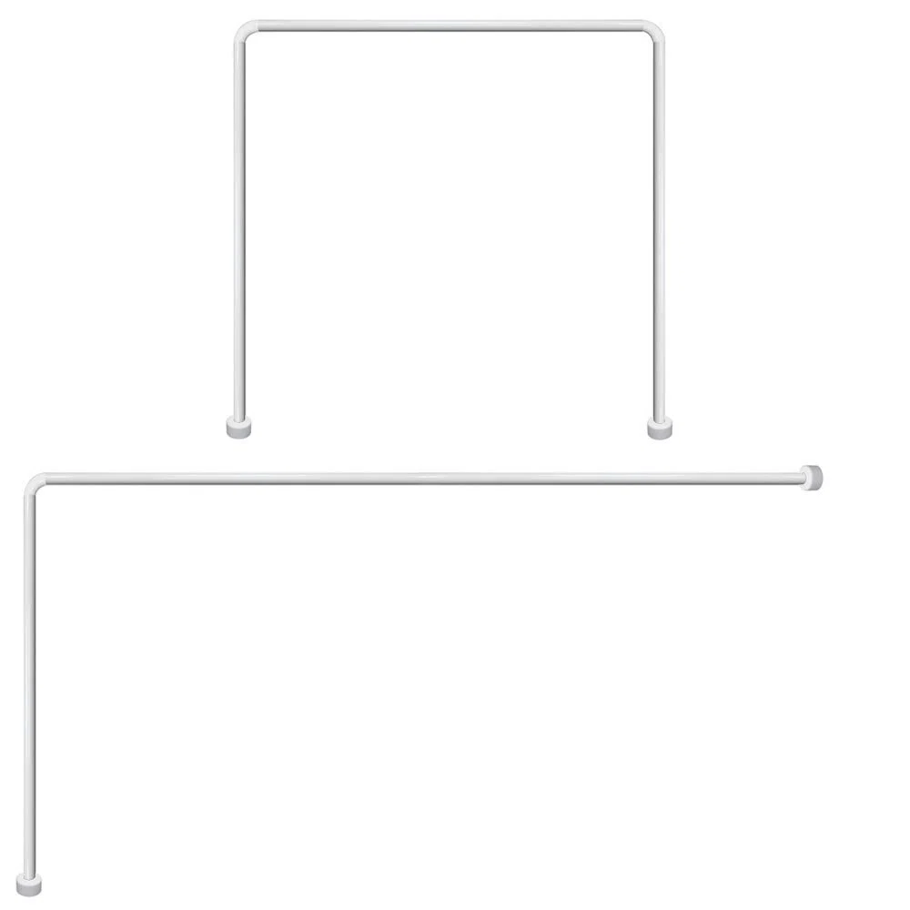 Maurer 4042202 Bastone Universale per Tenda Docia in Alluminio, 80 x 170 cm, Bianco