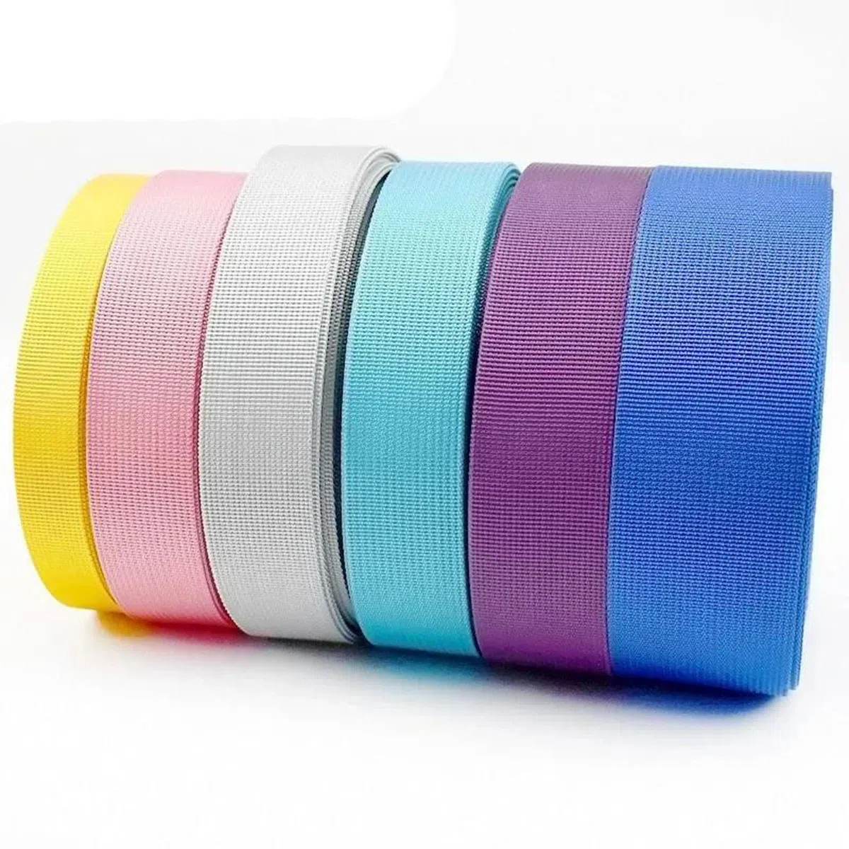 10 Metri di fettuccia in Nylon da 20-50 mm, Cintura di Sicurezza per rifinitura, Nastro, Accessori per Cintura da Cucito,Bianco,20 mm