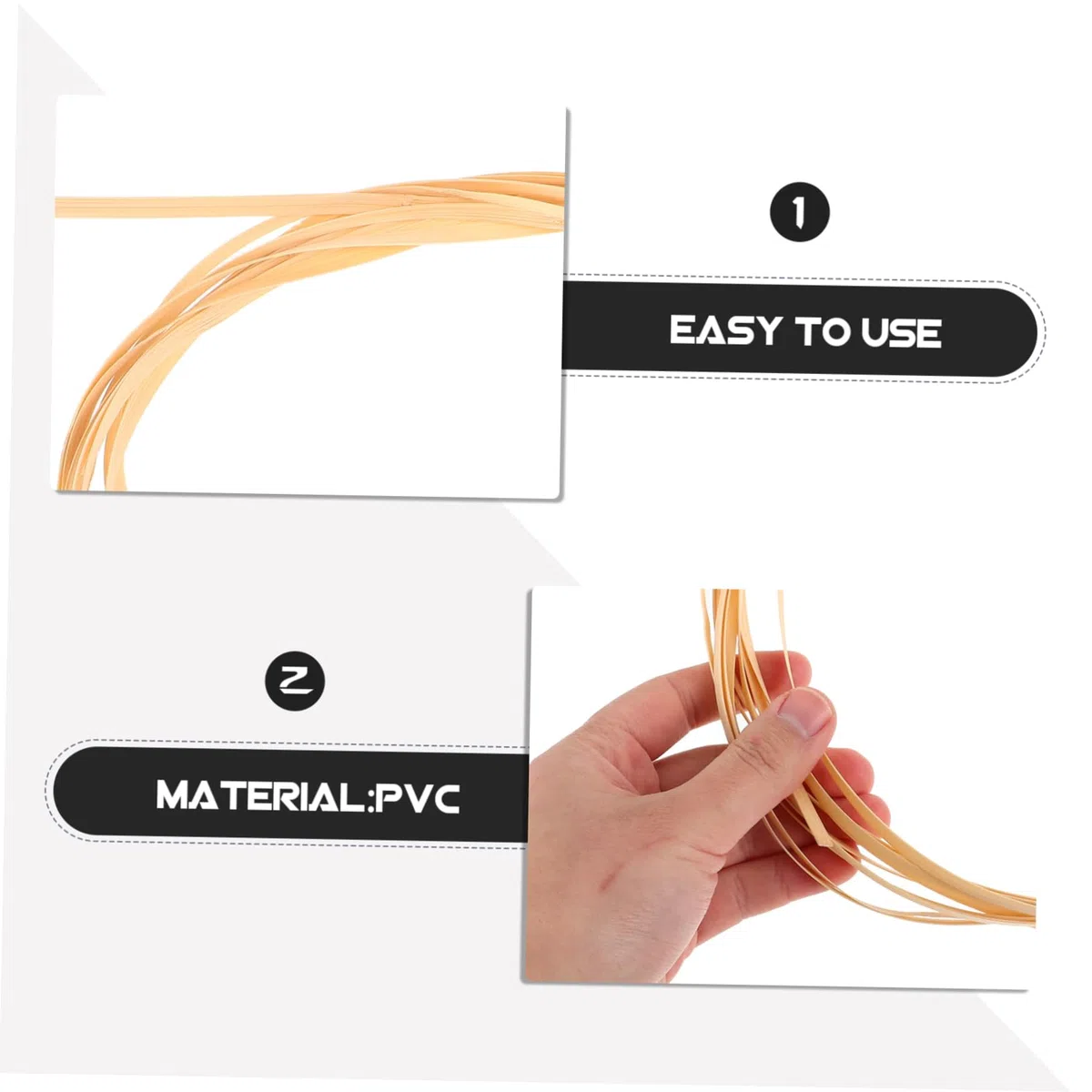 MAGICLULU 4pezzi Bambù Strisce Vimini Per Intrecciare Cestini Canne Piatte Per Realizzare Sedie e Forniture Per Fabbricazione Mobili Fai Da Te