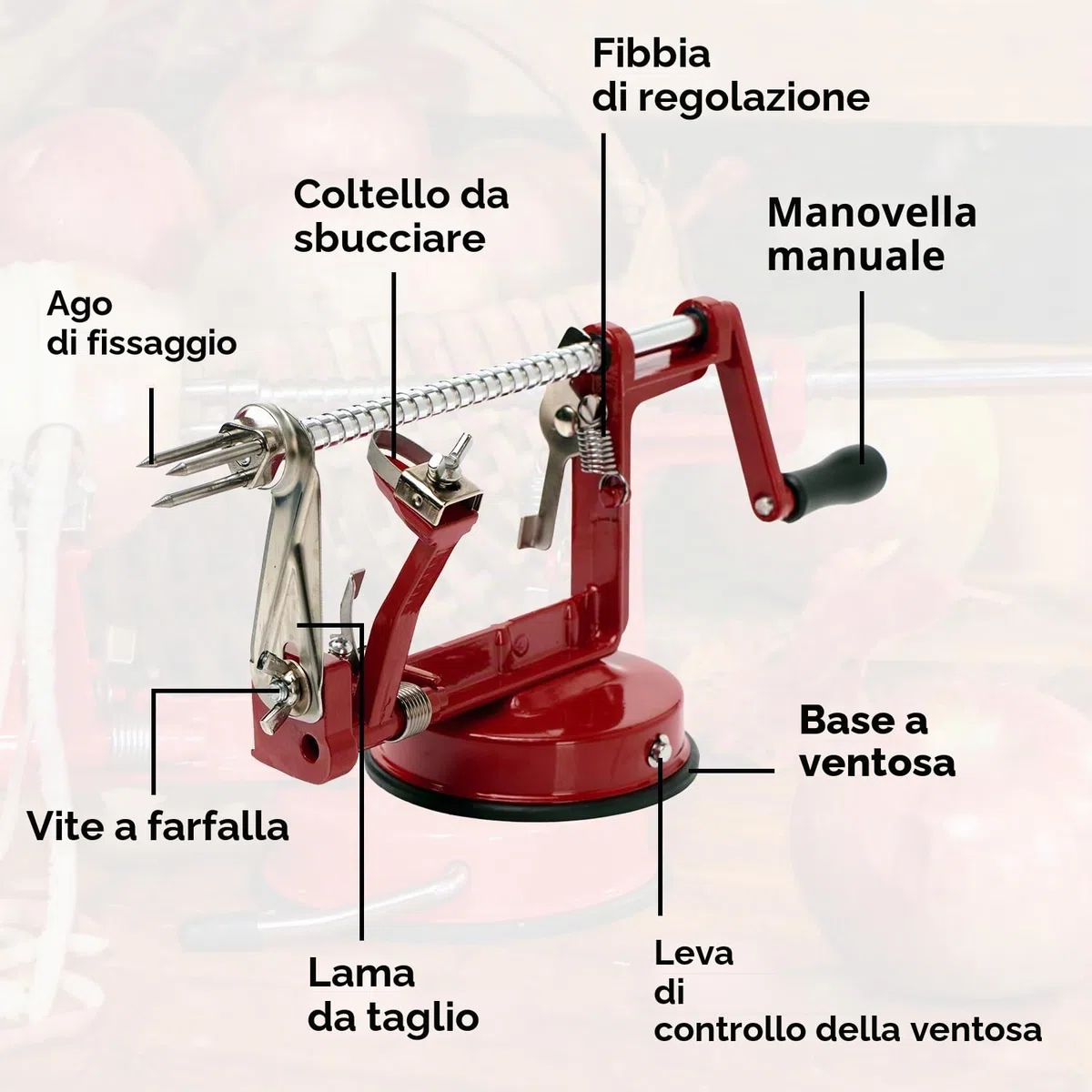 Baumalu Pelapatate in metallo rosso vino 450009