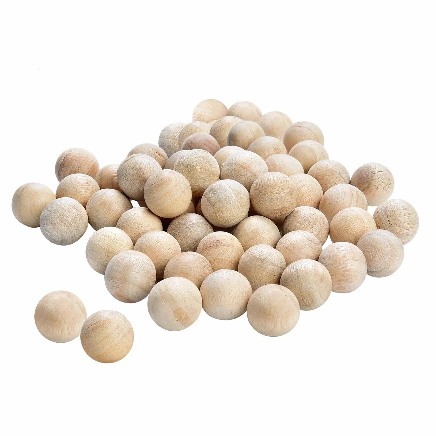 moinkerin 50 Pezzi Palline Antitarme Naturale in Legno di Cedro Repellente Contro Tarme per Casa Cassetti Scatole Armadi Previene la Formazione di Muffa Umido