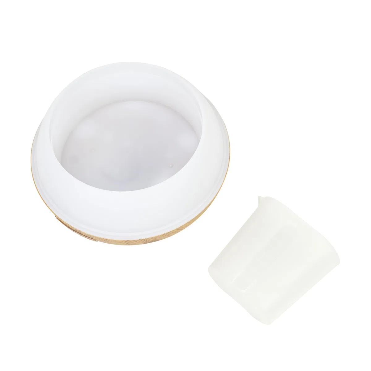 Diffusore per aromaterapia PNI HU400 per oli essenziali, con ultrasuoni, 400 ml, timer, 7 colori LED, chiusura automatica, illuminazione in legno