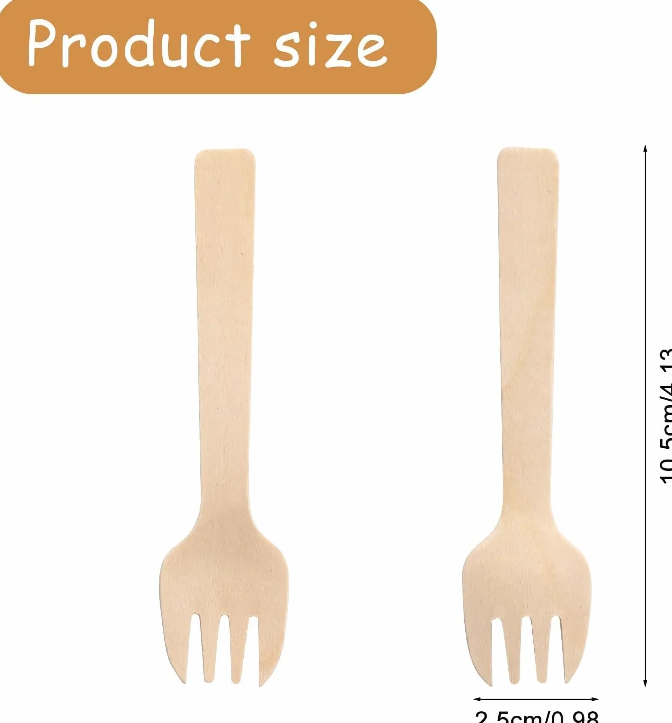 300 Pezzi Forchette di Legno Bambù Mini Forchette 4 Pollici Usa e Getta Piccole Forchettes per Antipasti Sfusi Posate di Bambù Mini Utensili Forchetta da Torta per Carnevale Compleanno