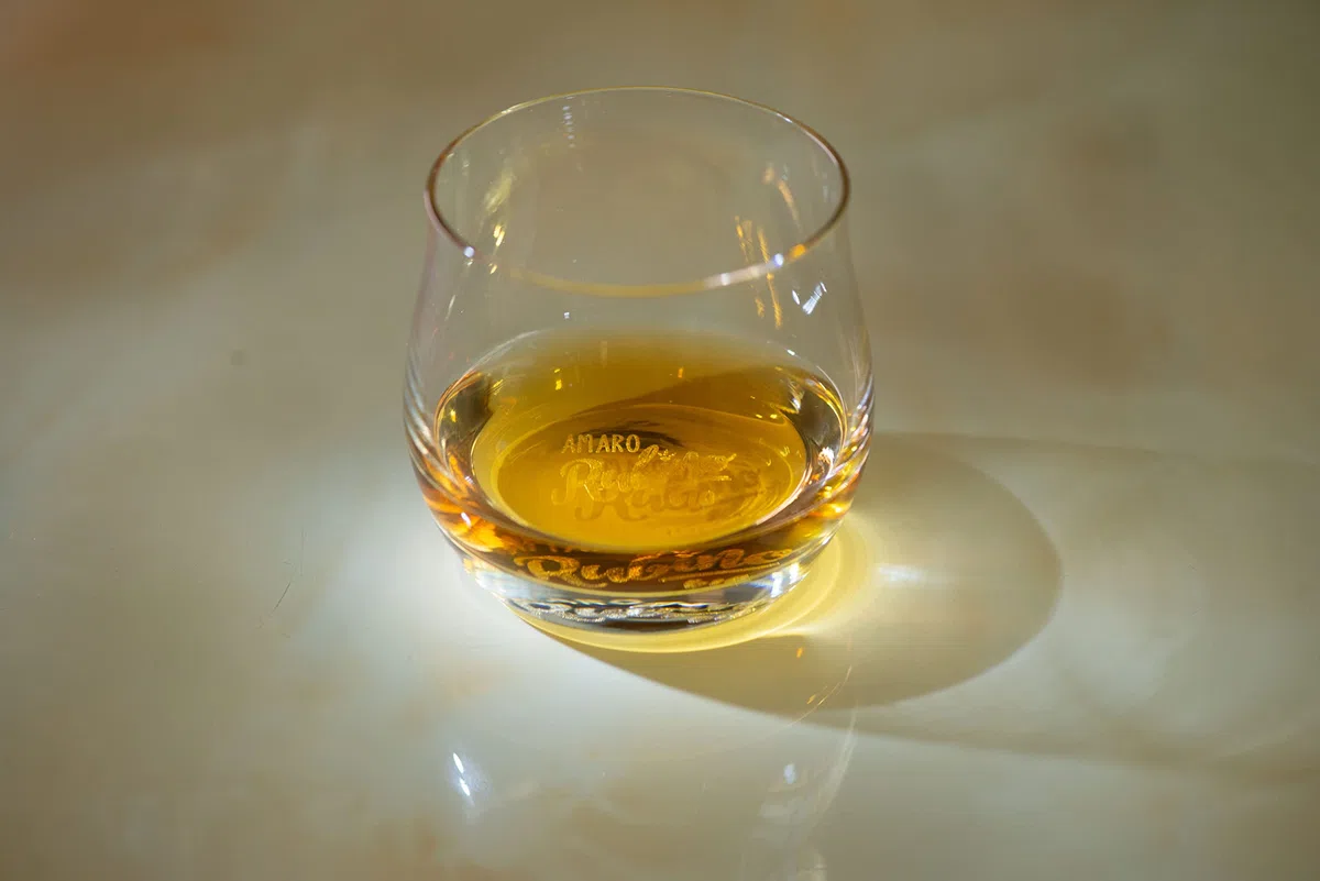 Set da 6 bicchieri da liquore originali AMARO RUBINO in vetro