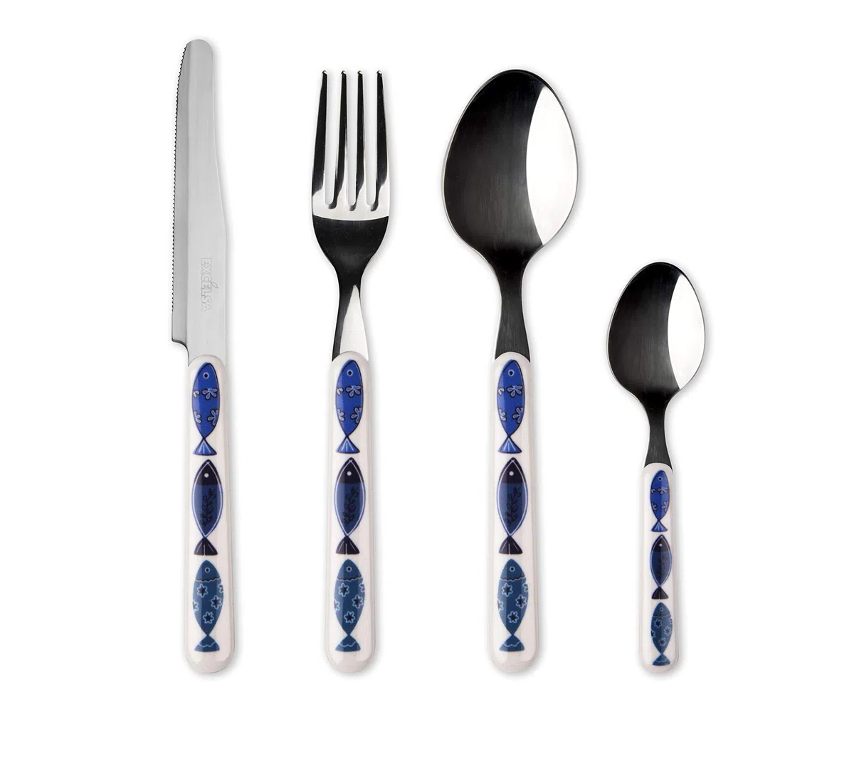Excelsa Ocean Servizio 24 Posate, Acciaio Inox 18/0