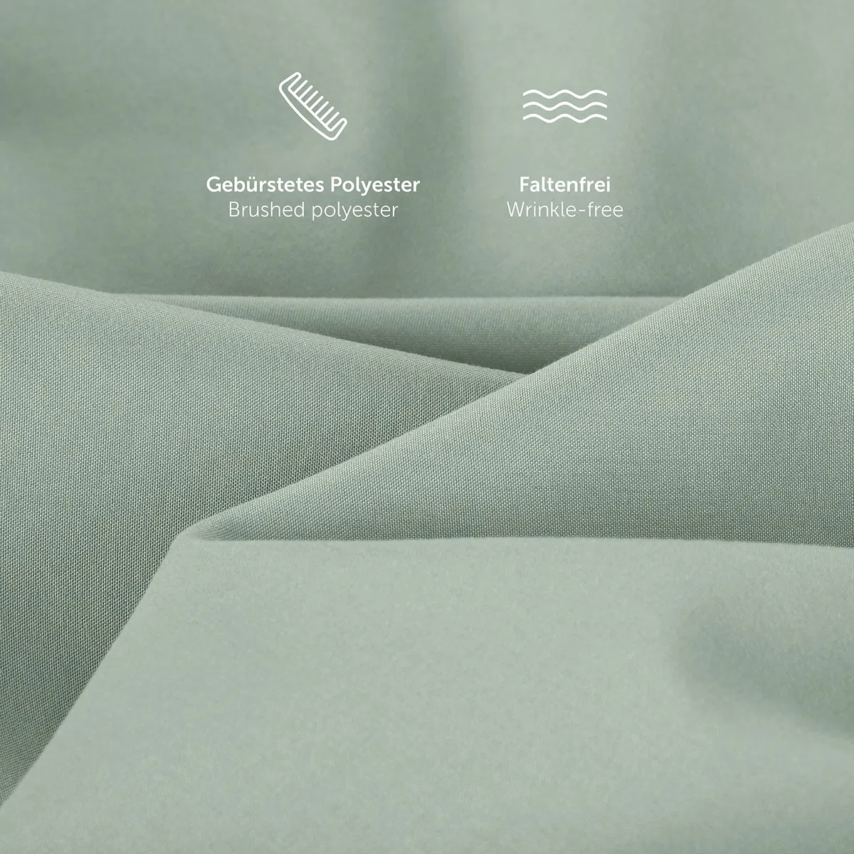 Blumtal lenzuola matrimoniali basic 280x275cm per materassi 180x200cm - lenzuola letto matrimoniale senza elastico - lenzuolo matrimoniale sopra certificate OEKO-TEX e in microfibra - in verde