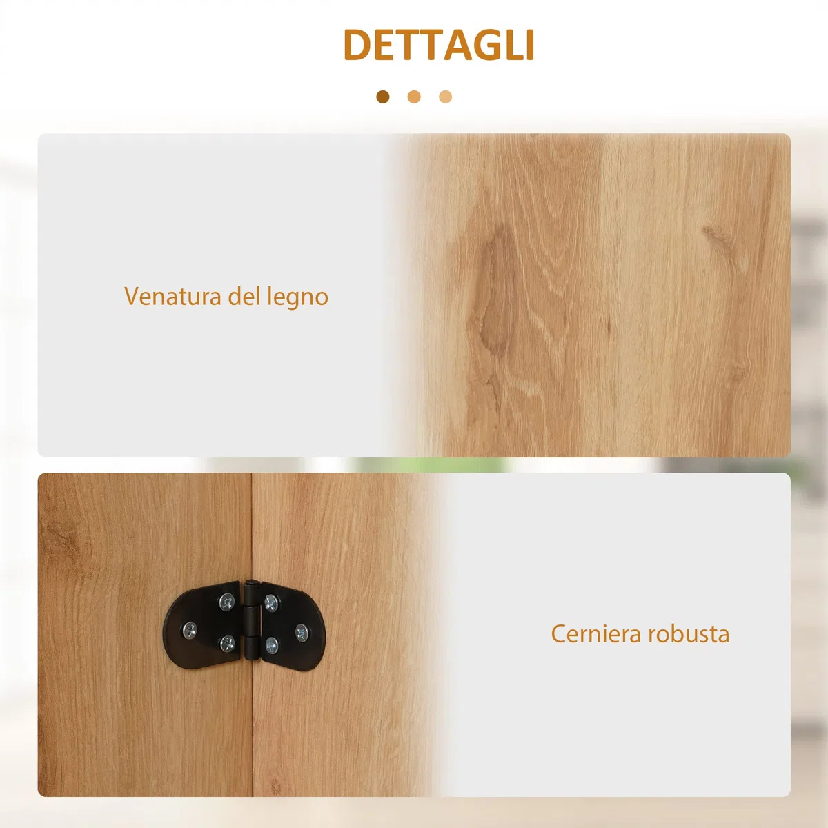 HOMCOM Tavolo da Pranzo, Tavolo Pieghevole Salvaspazio da Cucina e Soggiorno in Legno 90x60x74cm, Quercia