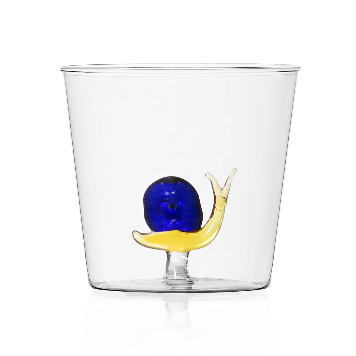 Ichendorf Milano Tumbler Chiocciola | Collezione Animal Farm | 35 cl | Vetro Borosilicato | Fatto a Mano