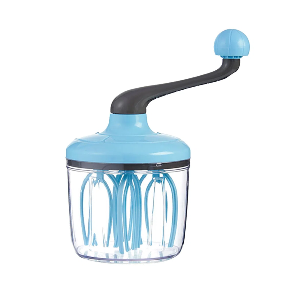 Frullatore a mano con manovella – Grande contenitore (1500 ml) per panna, albume e molto altro ancora | Frusta versatile per cuocere, schiumare, preparare torte e cucinare