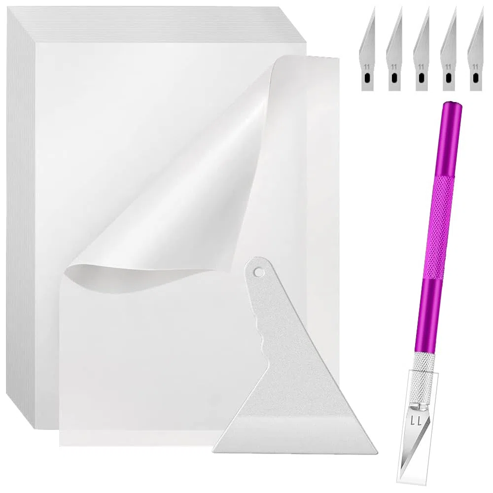 GIGIIS Daming Painting Accessories - Carta divisoria 200 fogli 10 x 15 cm, senza polvere, per il fai da te, 1 pezzo