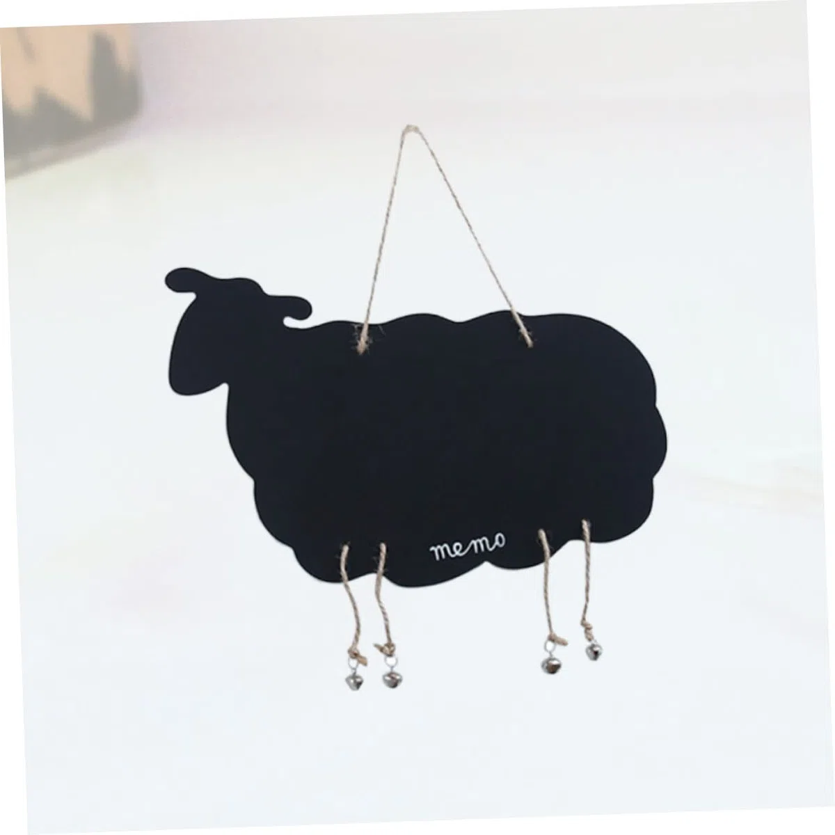 TOPBATHY Lavagna Doppia Faccia da Parete Nera in Plastica a Forma di Pecora Bacheca Messaggi Appesa e Uso come Accessorio Fotografico per Decorazioni Murali