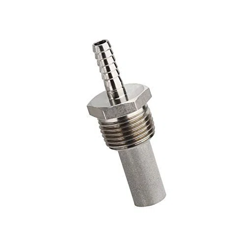 Home Brewing Acciaio Inox 2 Micron Inline Oxygenation Diffusion Pietra Aeration Stone 1/2 NPT Carbonation Stone to Barb Raccordo
