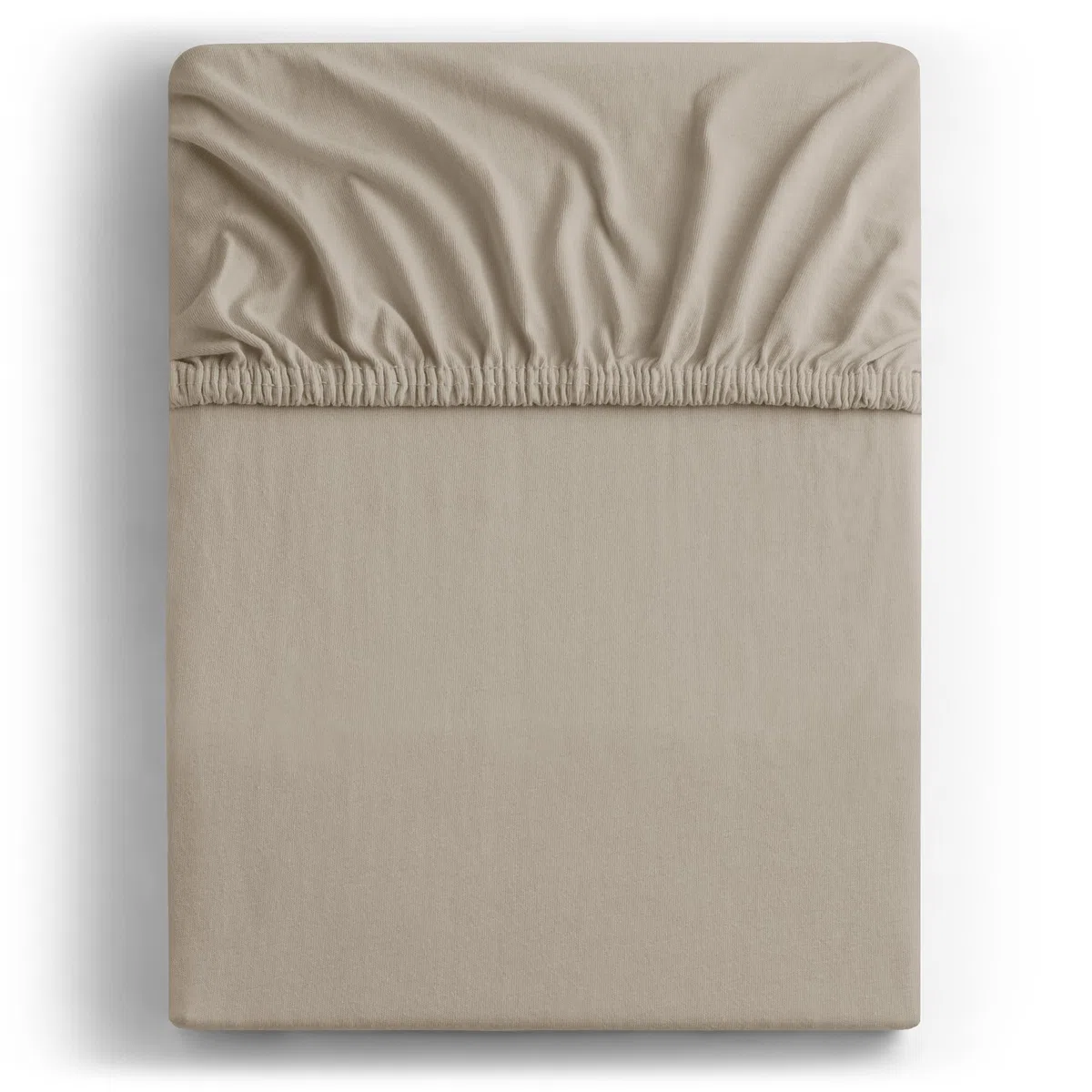 DecoKing Lenzuolo con Angoli Singolo Elasticizzati 80x200-90x200 cm 100% Jersey in Cotone Pettinato Morbido 80x200cm - 90x200cm Beige Cappuccino Amber